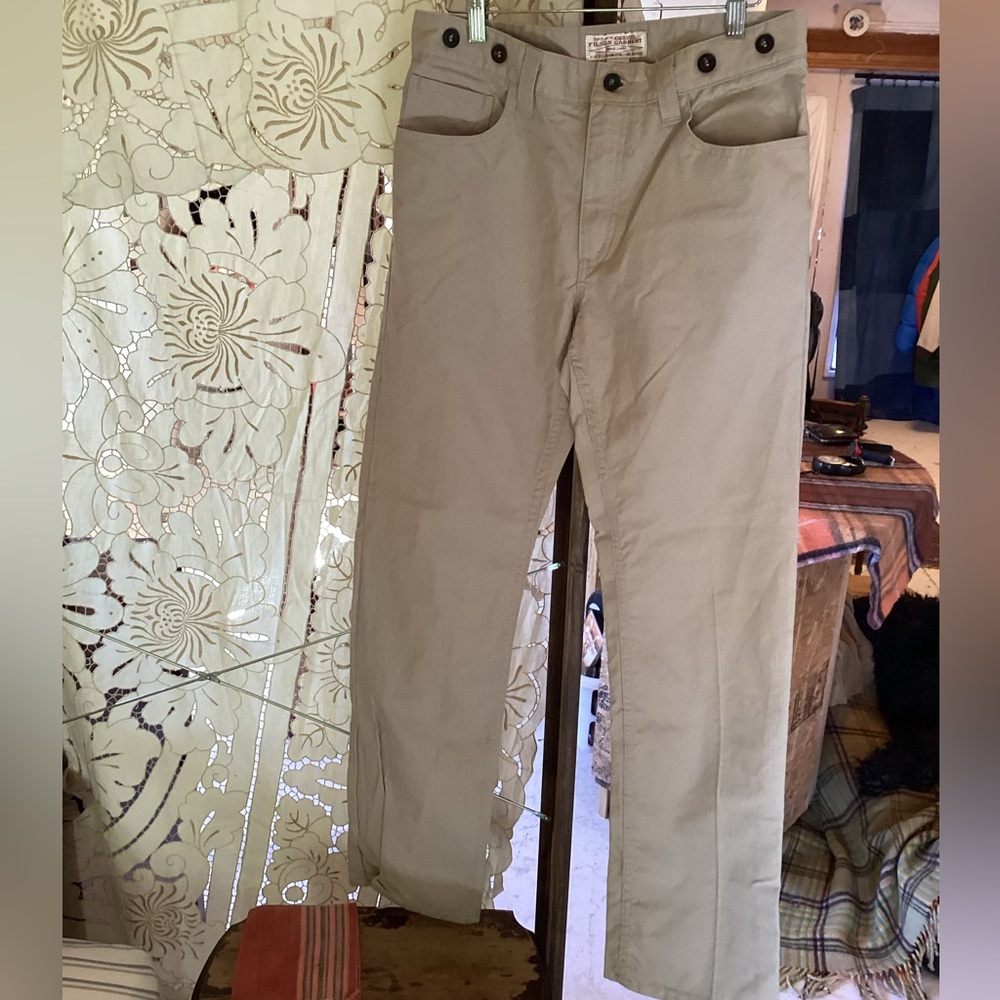 Filson Guide Chino Pants w/ Suspender Buttons 32x34